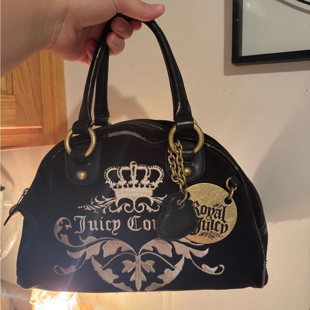 ‼️Open to Offers‼️   Y2K Vintage Juicy Couture Royal Juicy Bowler Purse